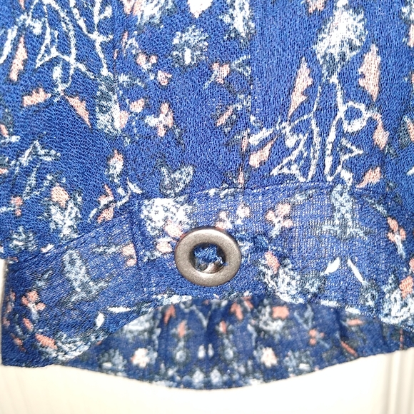 Lucky jeans floral print peasant top - Picture 3 of 4